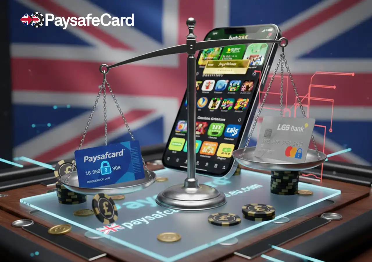 Comparing Paysafecard with other UK casino payment methods like PayPal, Neteller and Debit Cards.